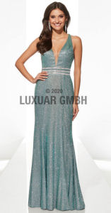 Abendkleid lang, blau