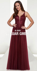 Abendkleid lang, lila