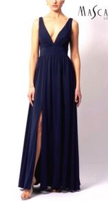 Abendkleid lang, blau