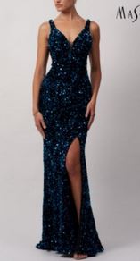 Abendkleid lang, lila