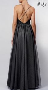 Abendkleid schwarz, lang