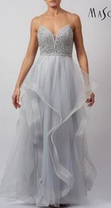Abendkleid lang, lila