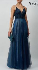 Abendkleid lang, lila