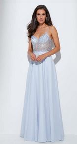 Abendkleid lang, lila