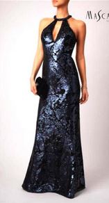 Abendkleid schwarz, lang
