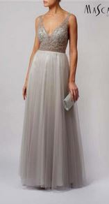 Abendkleid schwarz, lang