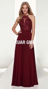 Abendkleid lang, blau
