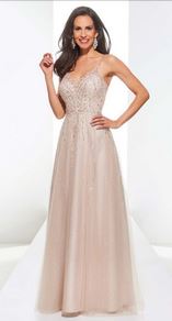 Abendkleid lang, rot