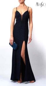 Abendkleid lang, lila