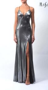 Abendkleid lang, lila