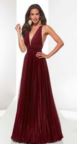Abendkleid lang, blau