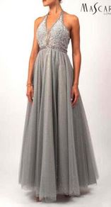 Abendkleid lang, lila