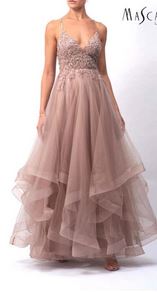 Abendkleid lang, lila