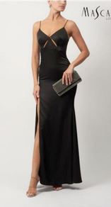 Abendkleid lang, blau