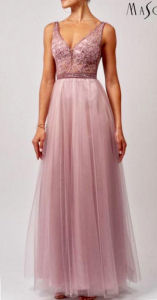 Abendkleid lang, lila