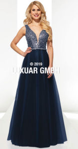 Abendkleid schwarz, lang