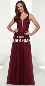 Abendkleid lang, lila