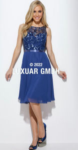 Abendkleid lang, blau