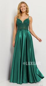 Abendkleid lang, lila