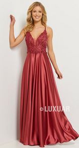 Abendkleid lang, lila