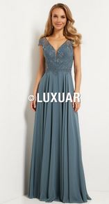 Abendkleid lang, lila