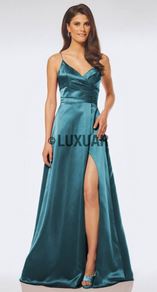 Abendkleid lang, blau