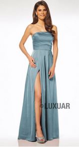 Abendkleid lang, blau