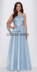 Abendkleid lang, blau