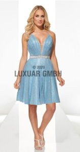 Abendkleid lang, blau