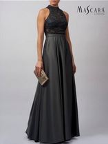 Abendkleid lang, blau