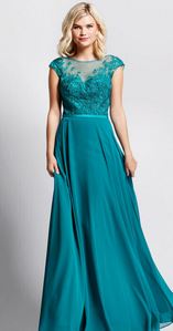 Abendkleid lang, lila