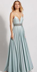 Abendkleid lang, blau