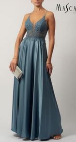 Abendkleid lang, lila