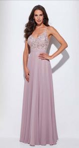 Abendkleid lang, lila