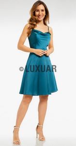 Abendkleid lang, blau