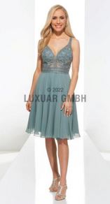 Abendkleid lang, blau